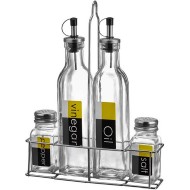 Galheteiro 250ml Com Saleiro Pimenteiro 80ml 4 Peças